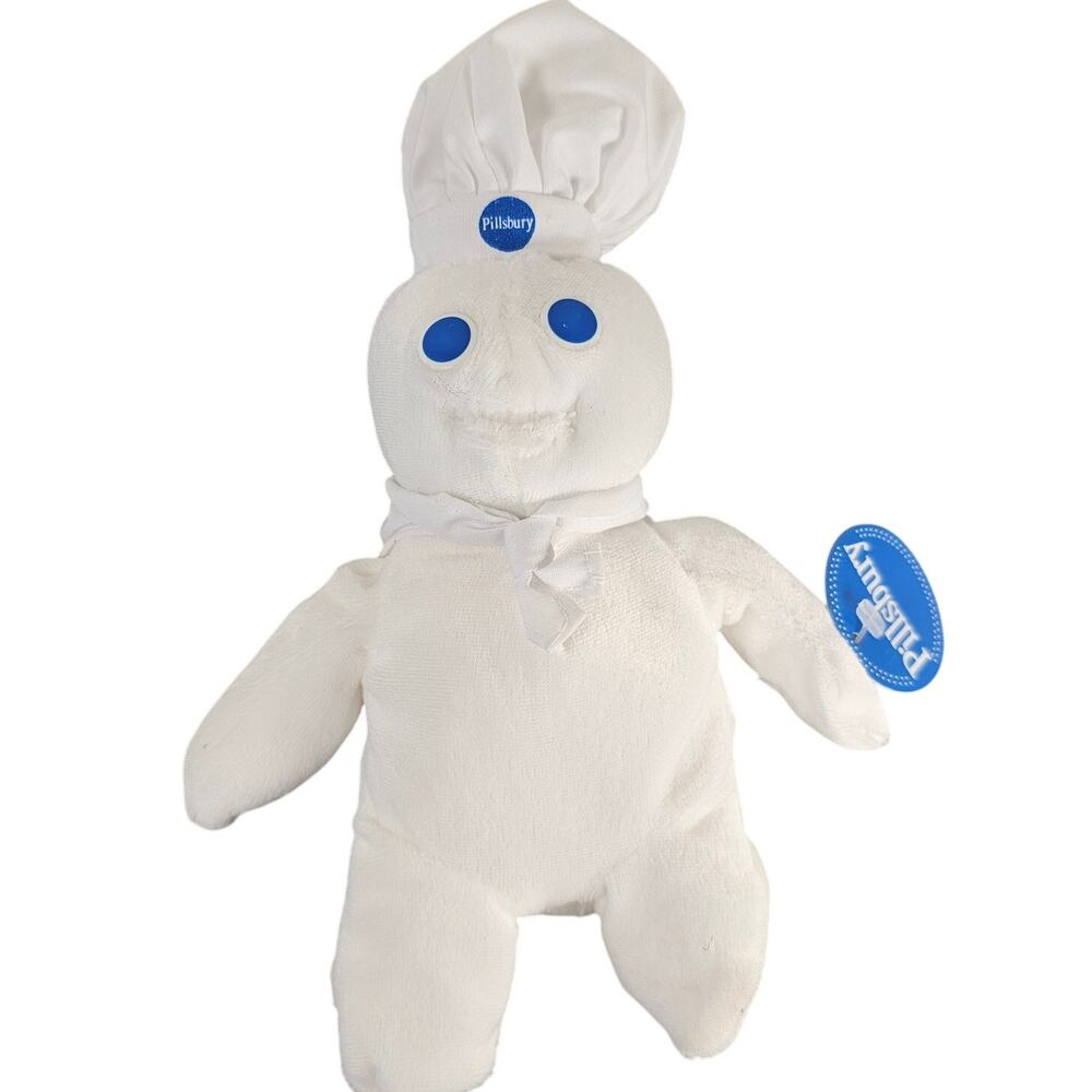 1997 Pillsbury Doughboy Plush Bean Bag Toy 9" Dakin Tag Stuffed Doll Collectible